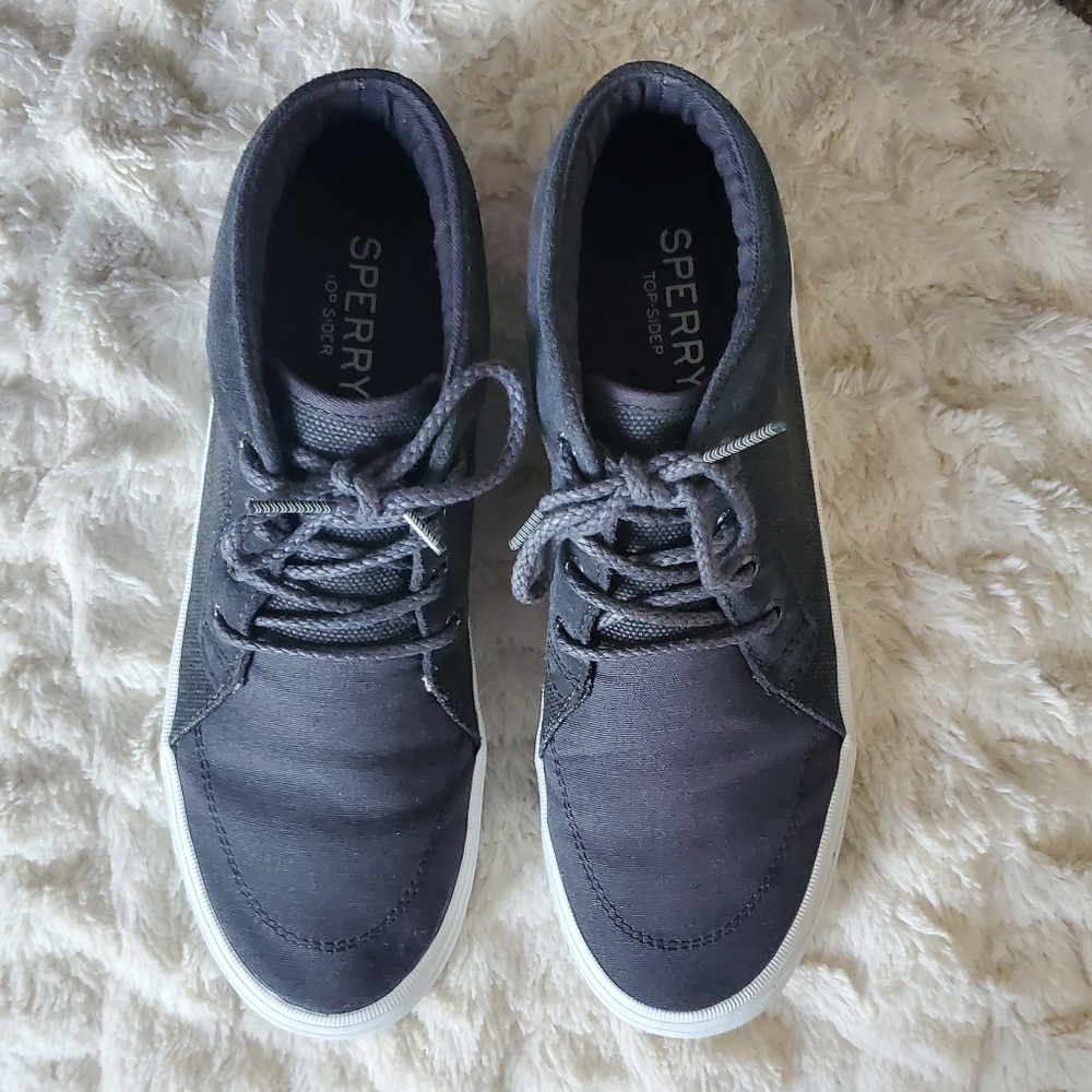 Sperry Crest Knoll Canvas Grey Shoes - Picture 7 of 10
